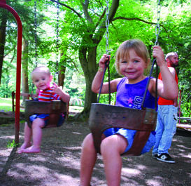 Swings at Mead Park